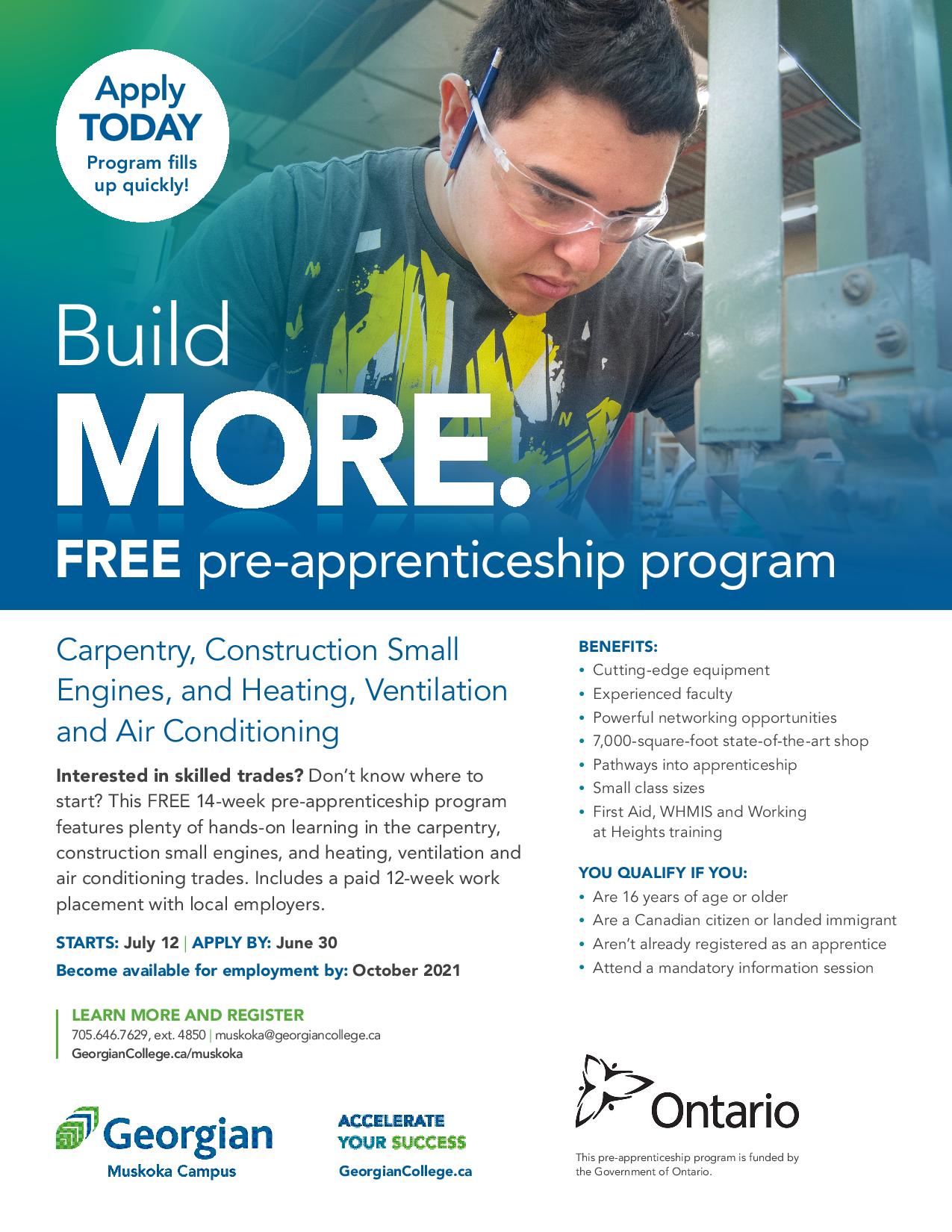 Georgian Muskoka Pre-Apprenticeship Program